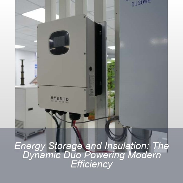 Energy Storage and Insulation: The Dynamic Duo Powering Modern Efficiency
